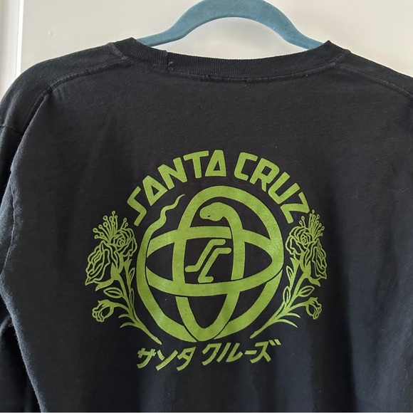 Santa Cruz Skateboards Serpent Loop Black Long Sleeve Shirt Men's Size Small - Picture 9 of 14